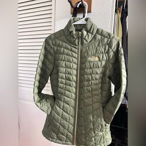 The North Face Women's Olive Quilted Puffer Jacket